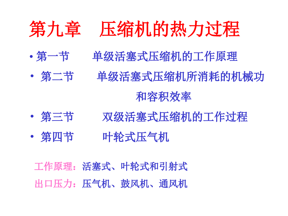 9章 压气机的热力过程_第1页