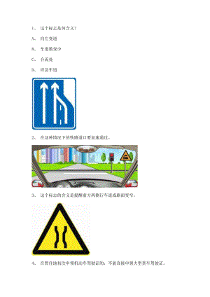 2011光泽县驾驶证理论考试小型汽车仿真试题