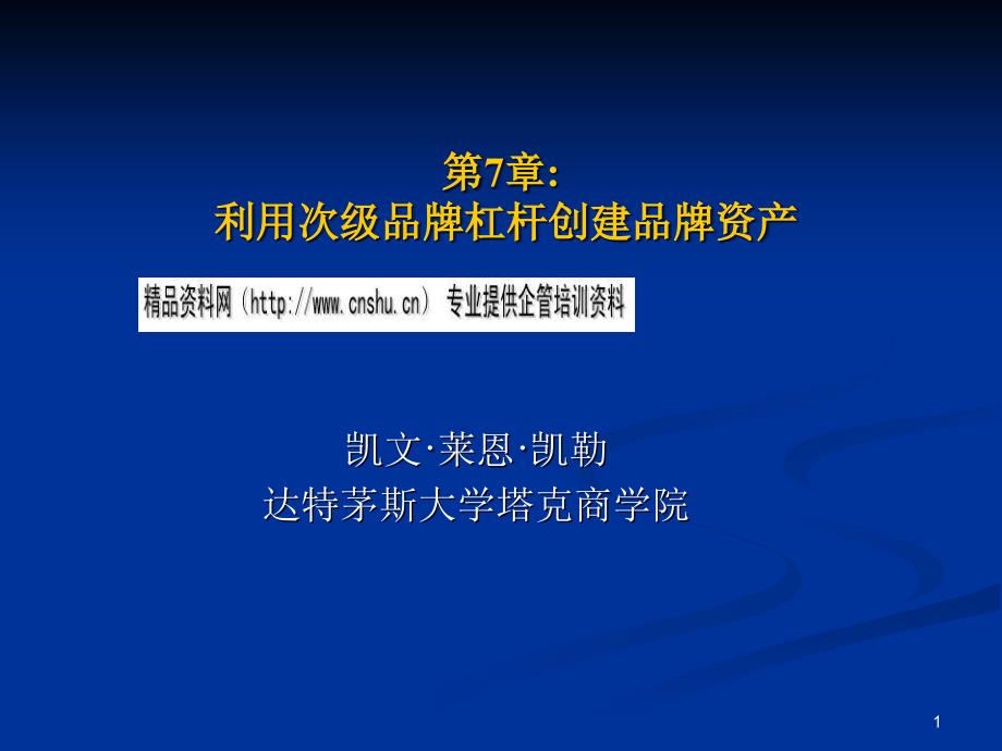 浅谈利用次级品牌杠杆创建品牌资产byiu_第1页