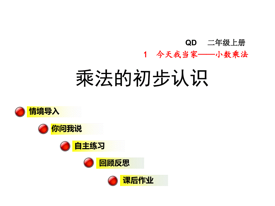 二年级数学上册第一单元信息窗2乘法的初步认识课件青_第1页