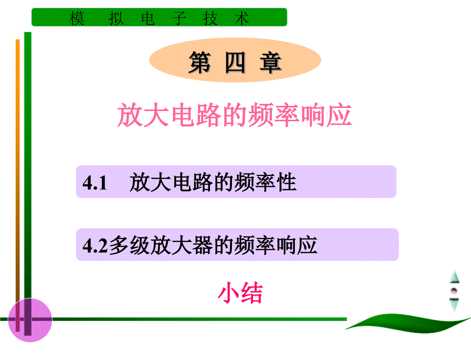 【电子教案--模拟电子技术】第四章放大电路的频率响应课件_第1页