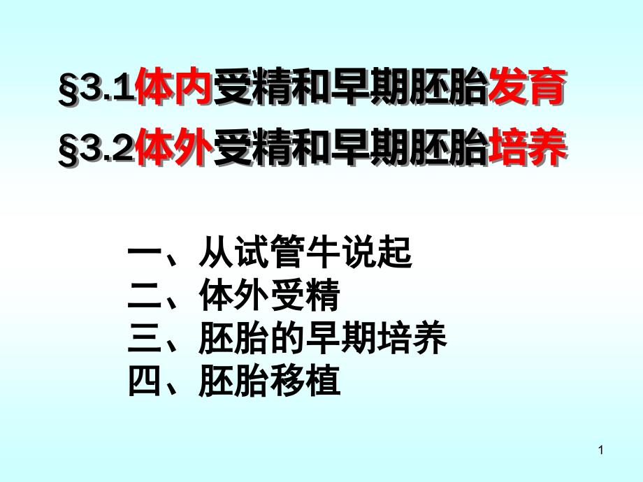 体外受精和早期胚胎培养医学课件_第1页