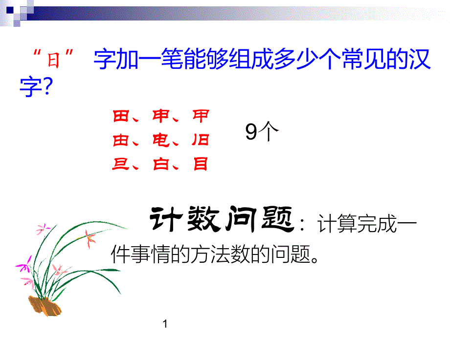 分类加法计数原理与分步乘法计数原理示范课课件_第1页