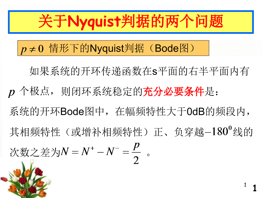 [工学]关于Nyquist判据的思考课件_第1页