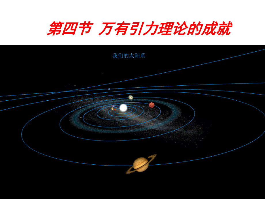 万有引力理论的成就课件ppt_第1页