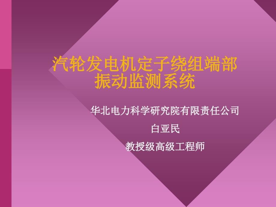 发电机定子绕组端部振动监测系统概要课件_第1页