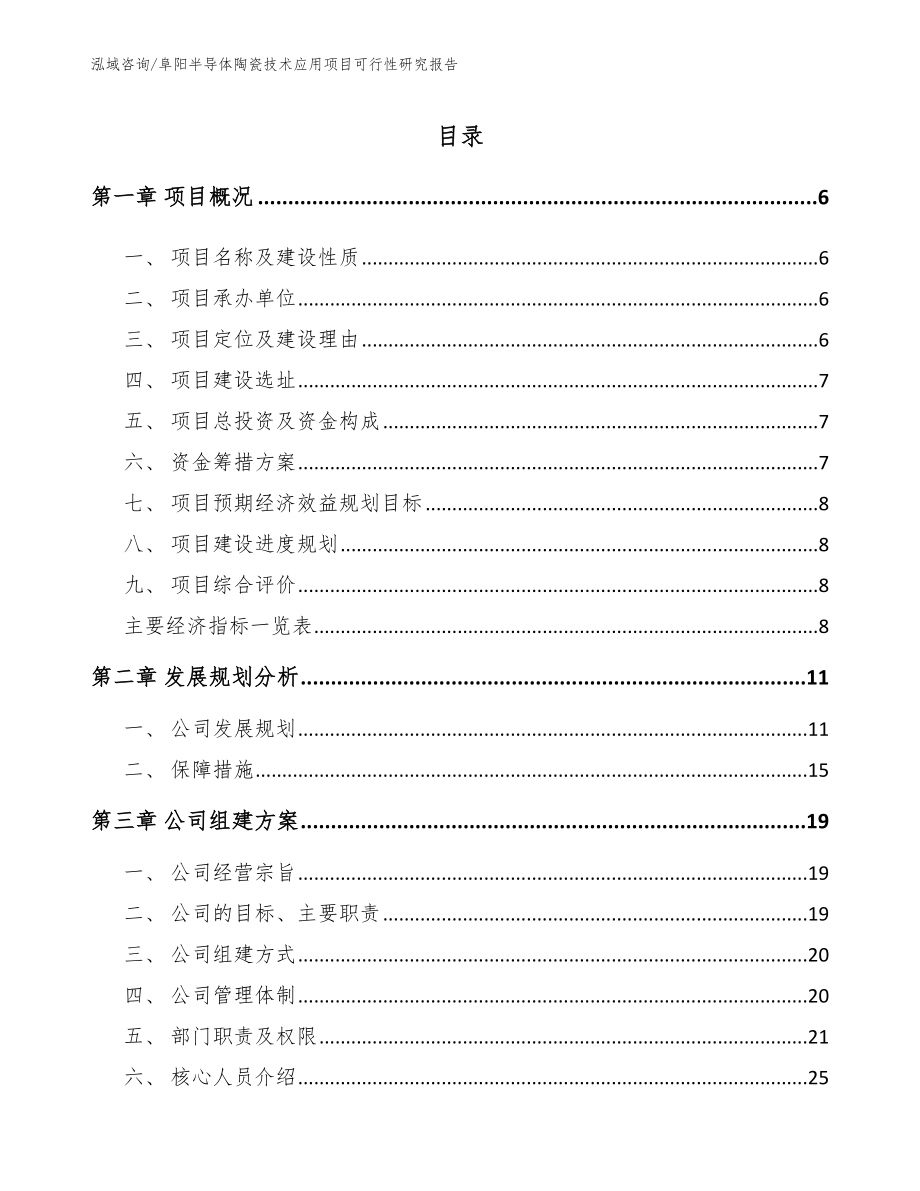 阜阳半导体陶瓷技术应用项目可行性研究报告【模板】_第1页