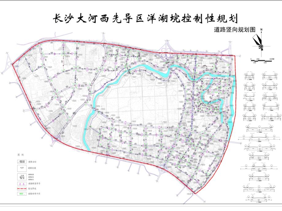 长沙洋湖垸片区交通道路规划图ppt课件_第1页