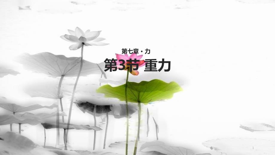 八年级物理下册 第七章 第3节《重力》教学课件 （新版）新人教版_第1页