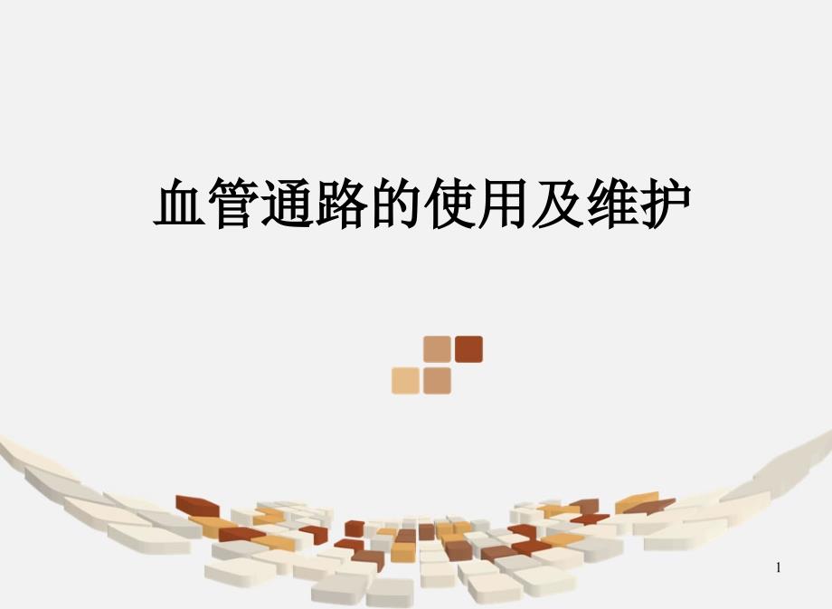 血管通路的使用及维护教学课件_第1页