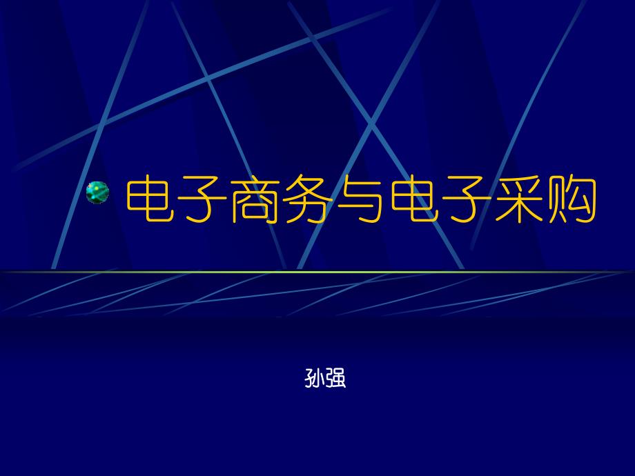 XX企业电子商务与电子采购的规划过程_第1页