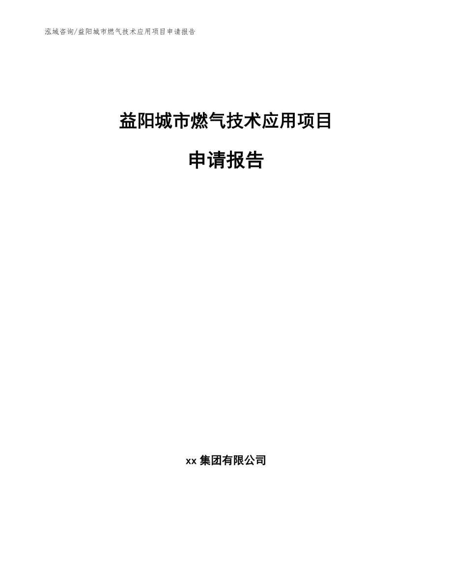 益阳城市燃气技术应用项目申请报告_第1页