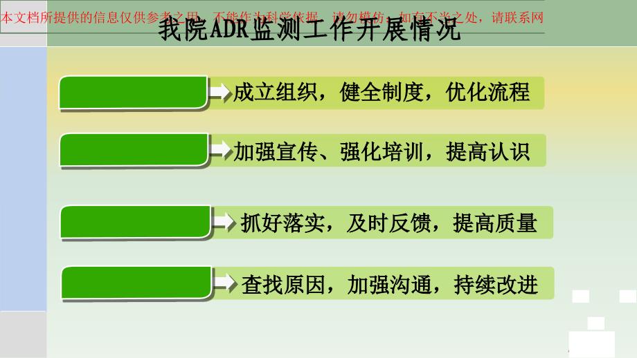 药品不良反应监测工作总结培训课件_第1页