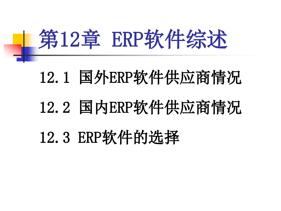 ERP软件综述课程_第1页