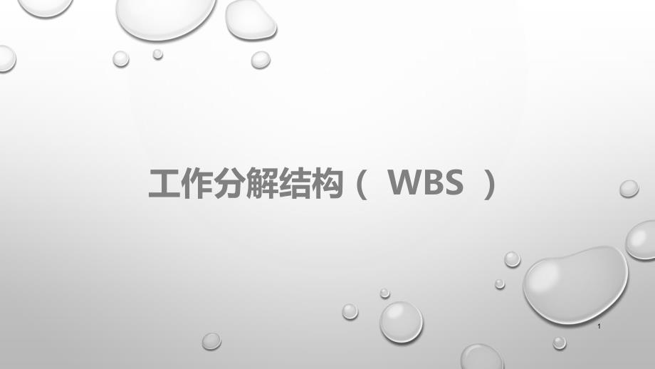 工作分解结构(WBS)课件_第1页