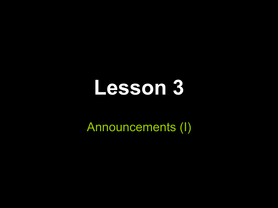 大学英语听力四答案Lesson 3_第1页