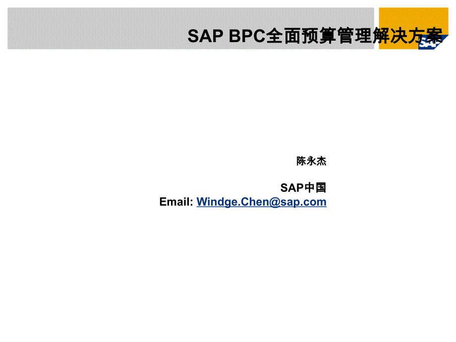 SAPBPC全面预算管理解决方案_第1页