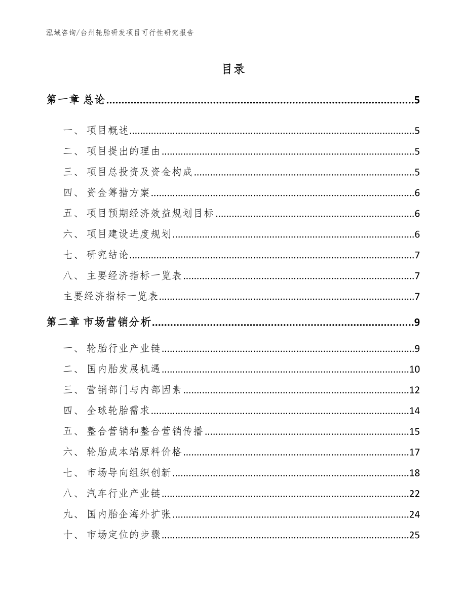 台州轮胎研发项目可行性研究报告【模板参考】_第1页