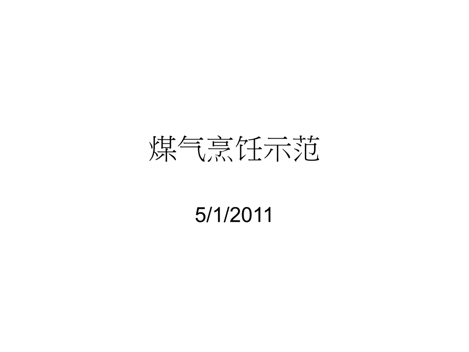 煤气烹饪示范_第1页