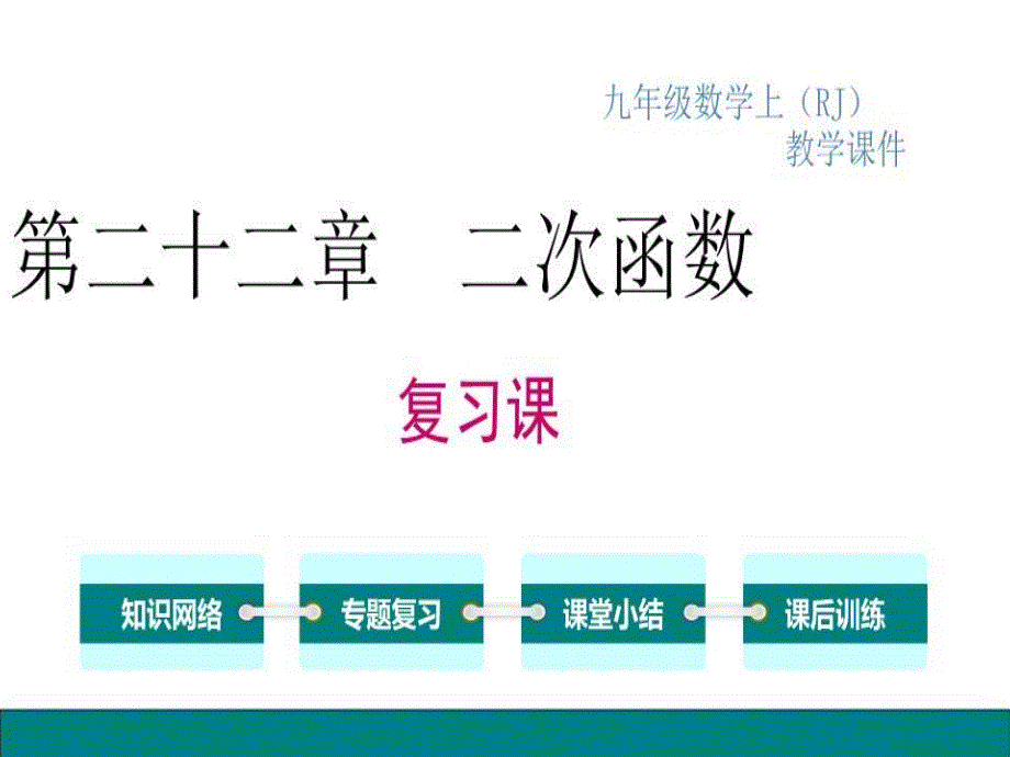 二十二章二次函数复习课件_第1页