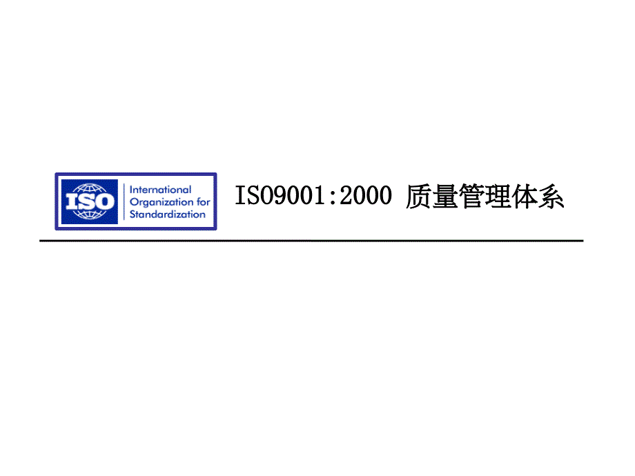 ISO90012000 质量管理体系_第1页