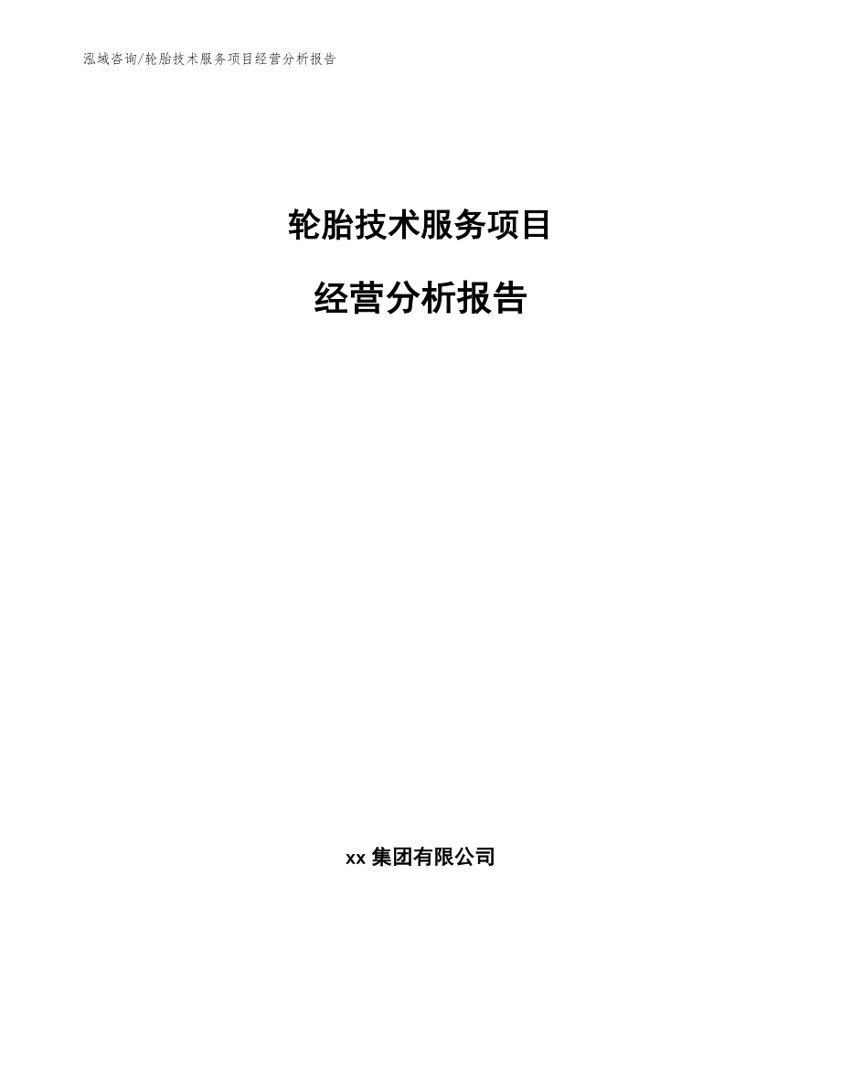 轮胎技术服务项目经营分析报告【模板】_第1页