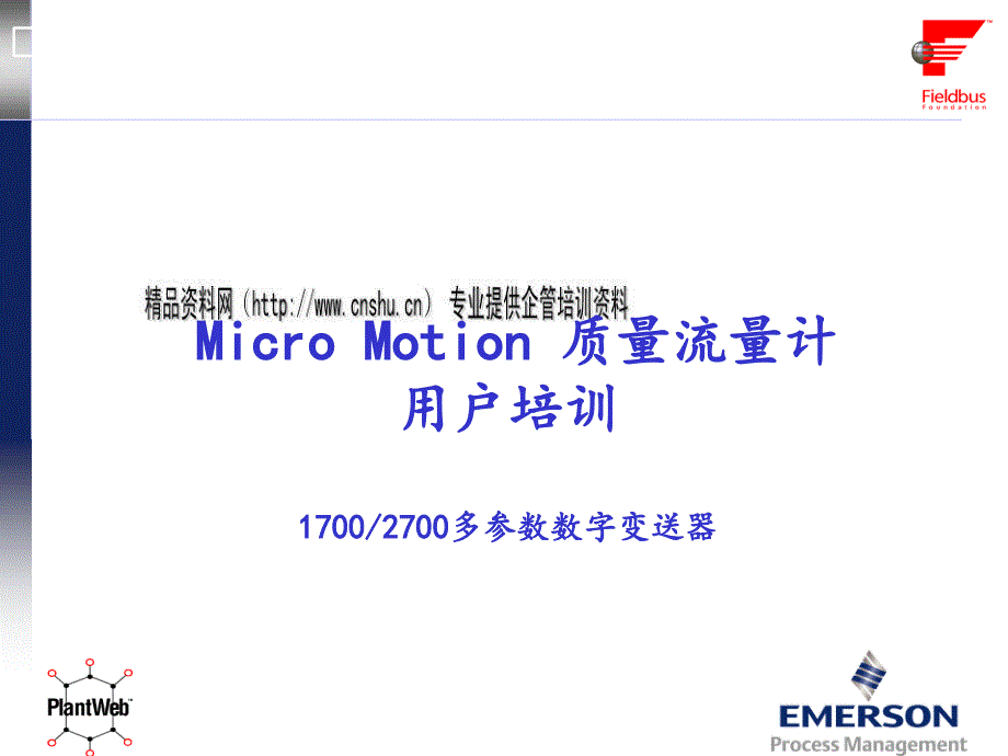 MicroMotion质量流量计设备培训资料_第1页