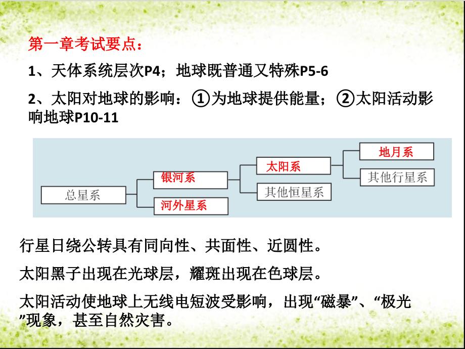 人教版地理必修一期末复习名师课件_第1页