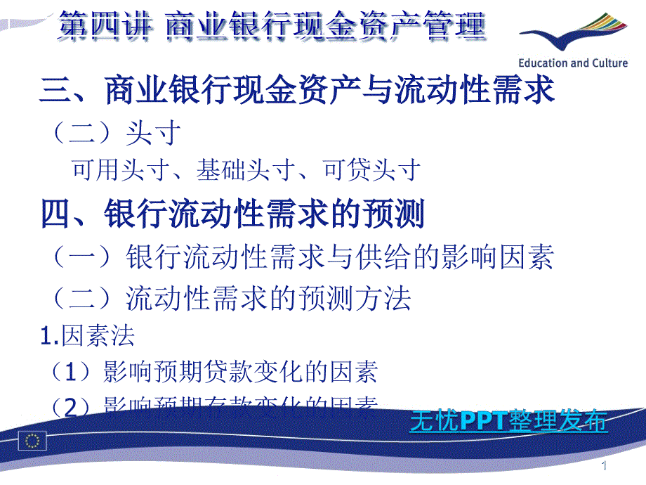 商业银行现金资产管理讲义_第1页