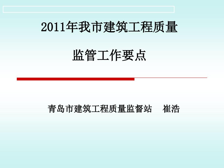 XXXX年质量监管工作要点_第1页