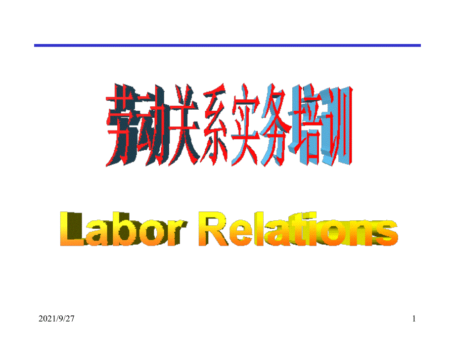 劳动关系实务培训_第1页