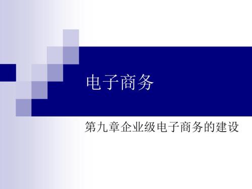 電子商務(wù)-7企業(yè)級(jí)電子商務(wù)的建設(shè)