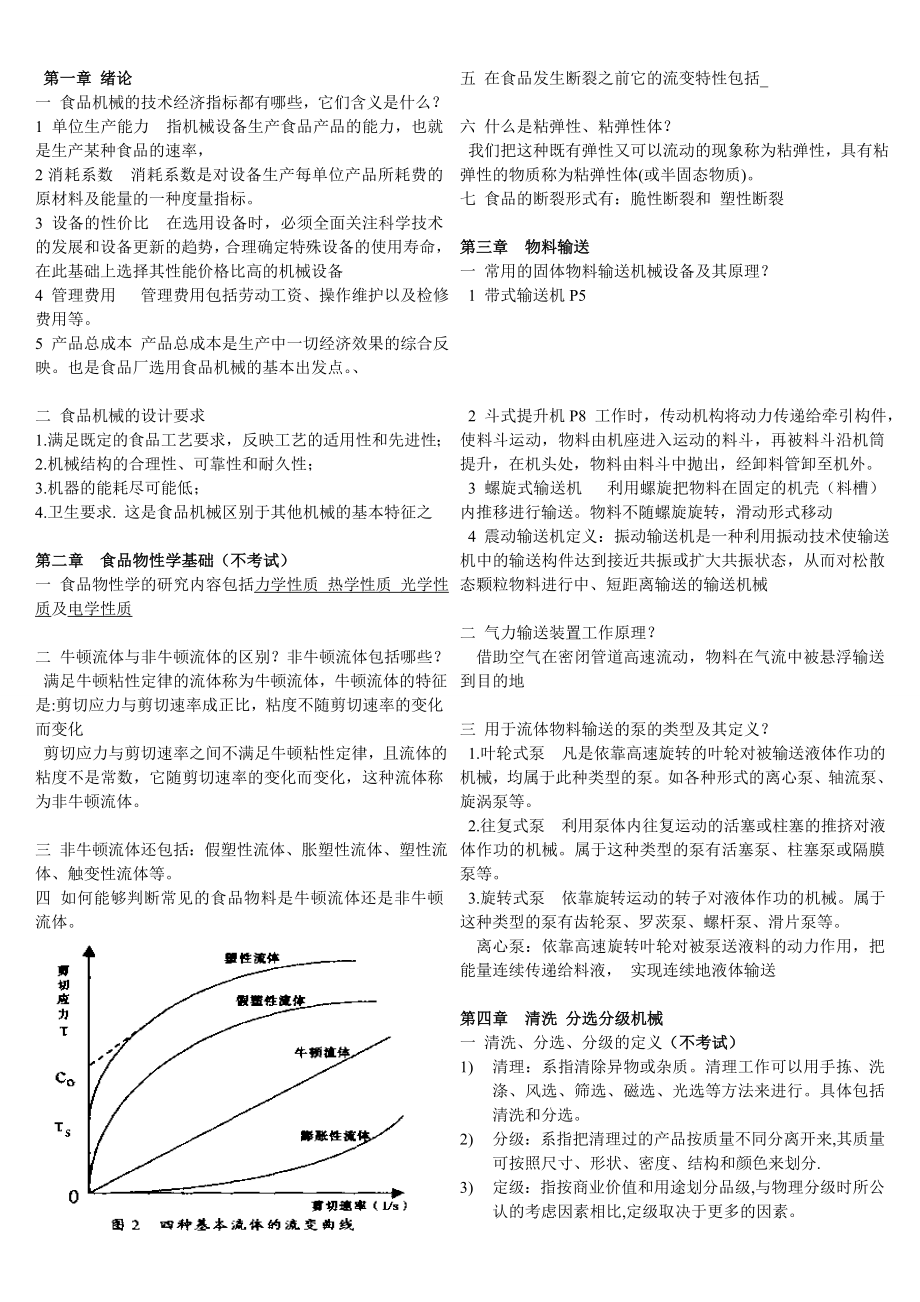 食品机械与设备重点_第1页