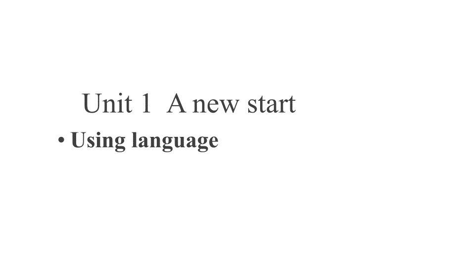 外研版高中英语必修第一册Unit-1-Using-language-课件(共18张)_第1页