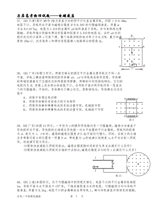37(05天津)图中MN和PQ为竖直方向的两平行长直金属导轨...