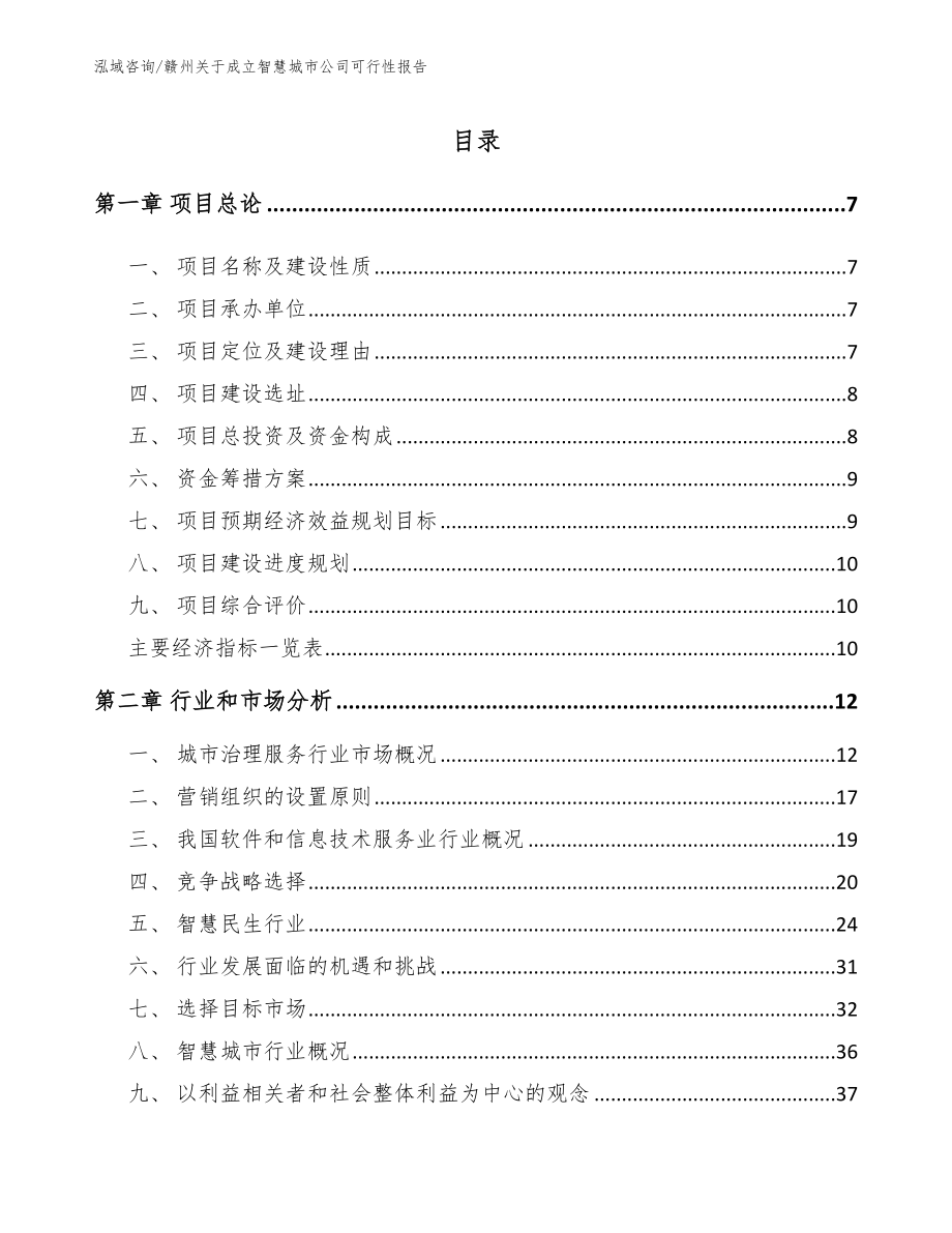 赣州关于成立智慧城市公司可行性报告（范文）_第1页