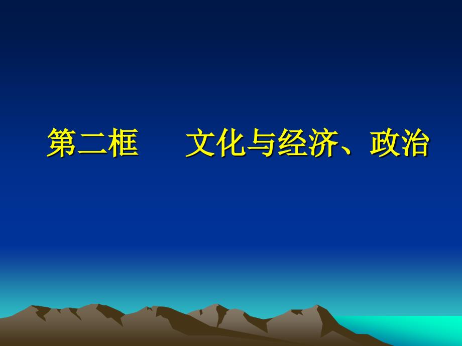 教育专题：政治：112文化与经济政治课件（新人教必修3_第1页