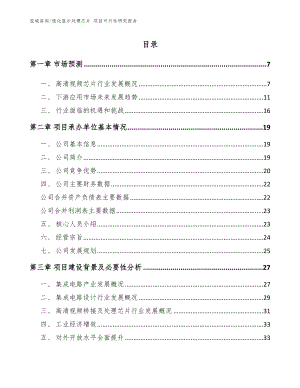 通化显示处理芯片 项目可行性研究报告模板参考