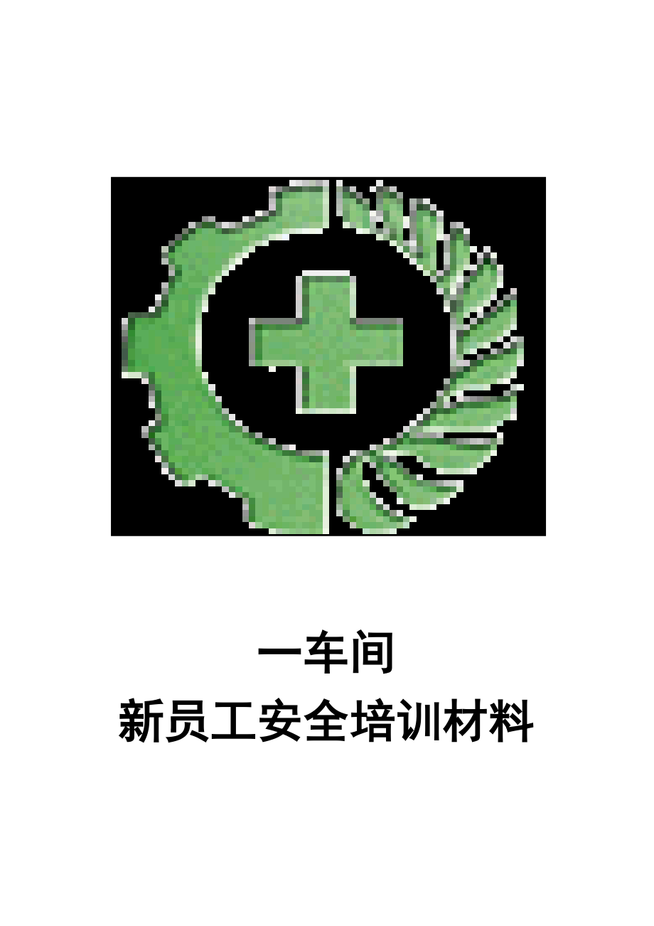 一车间新员工安全培训材料_第1页