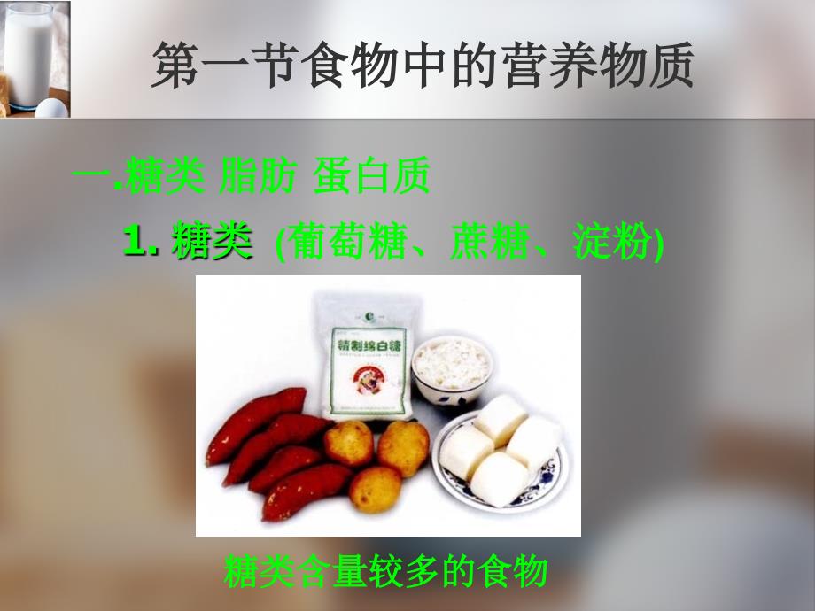 教育专题：食物中的营养物质_第1页