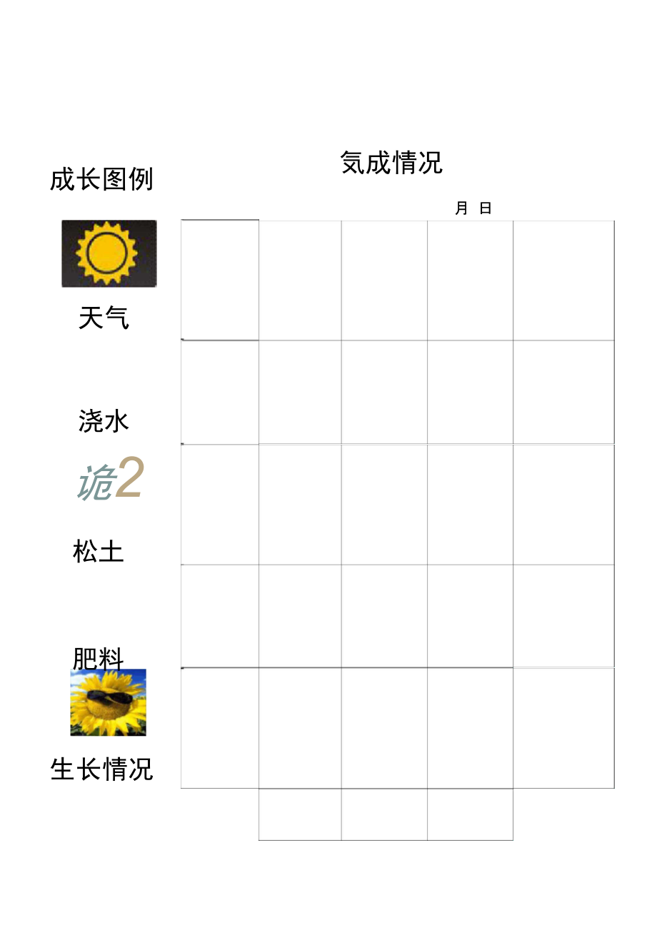 植物生长观察记录表_第1页