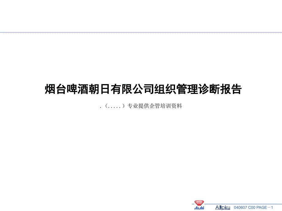 烟台某公司组织管理诊断报告zrq_第1页