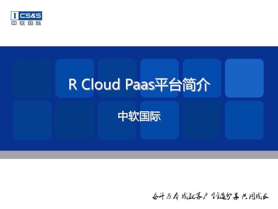 Rcloud PAAS平台_第1页