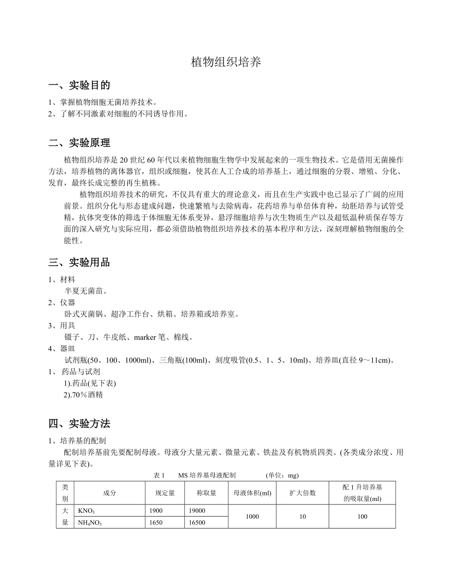 细胞生物学实验教案_第1页