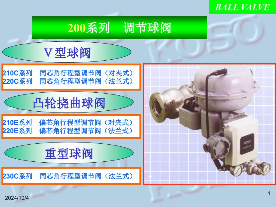 KOSO球阀系列_第1页