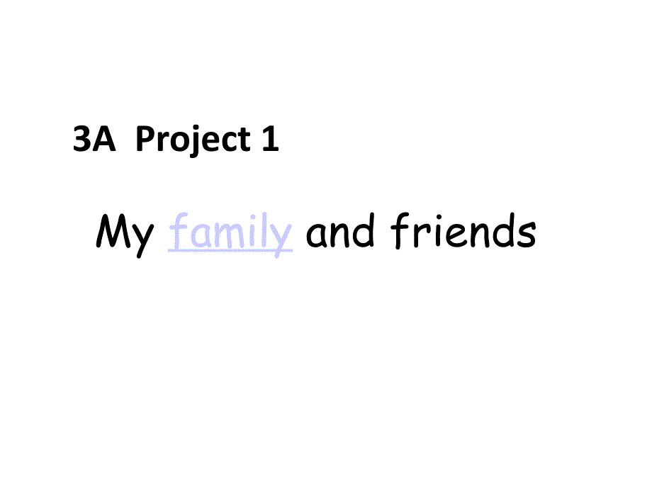 牛津译林版英语三上《Project-1-My-family-and-friends》课件_第1页