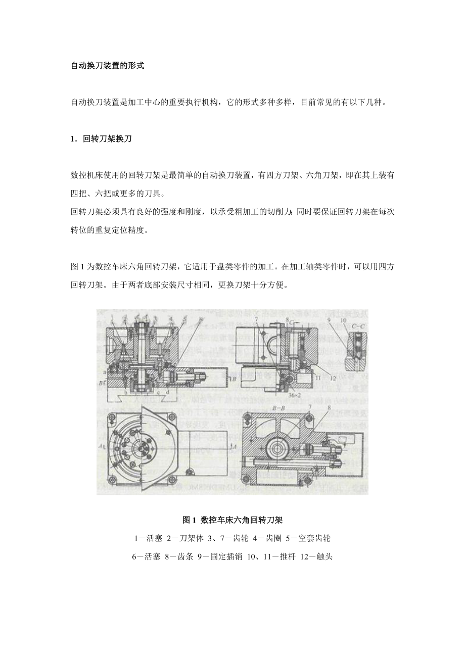 數(shù)控機(jī)床自動換刀裝置 (2)_第1頁