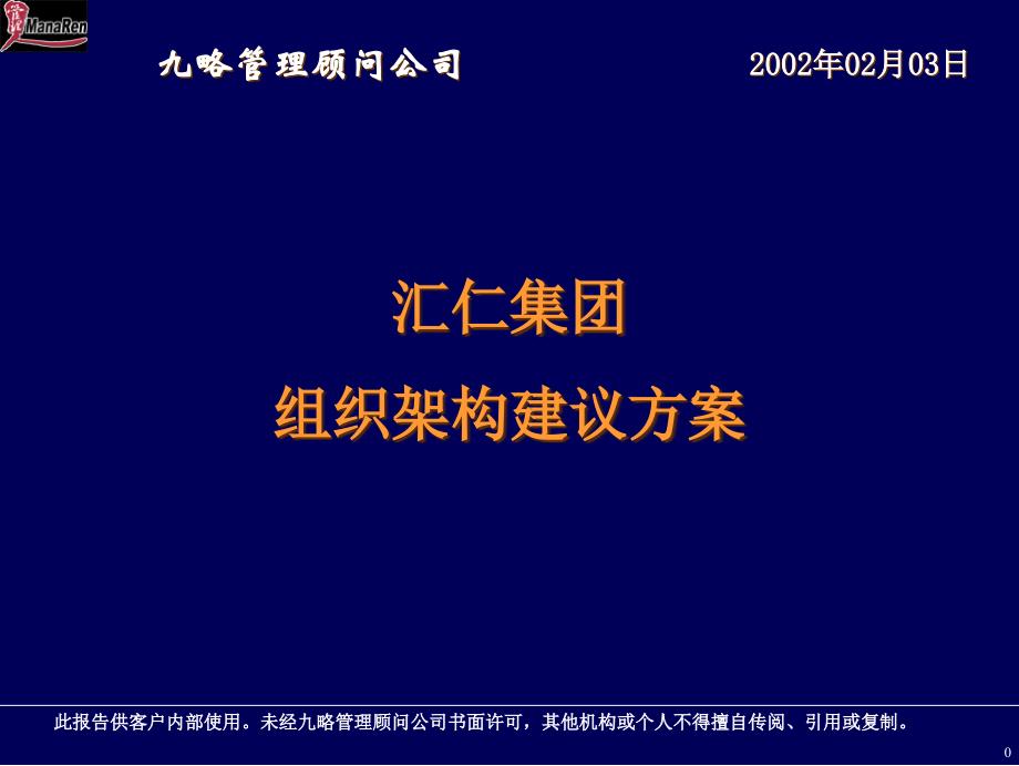 九略-汇仁-组织架构建议方案bzre_第1页