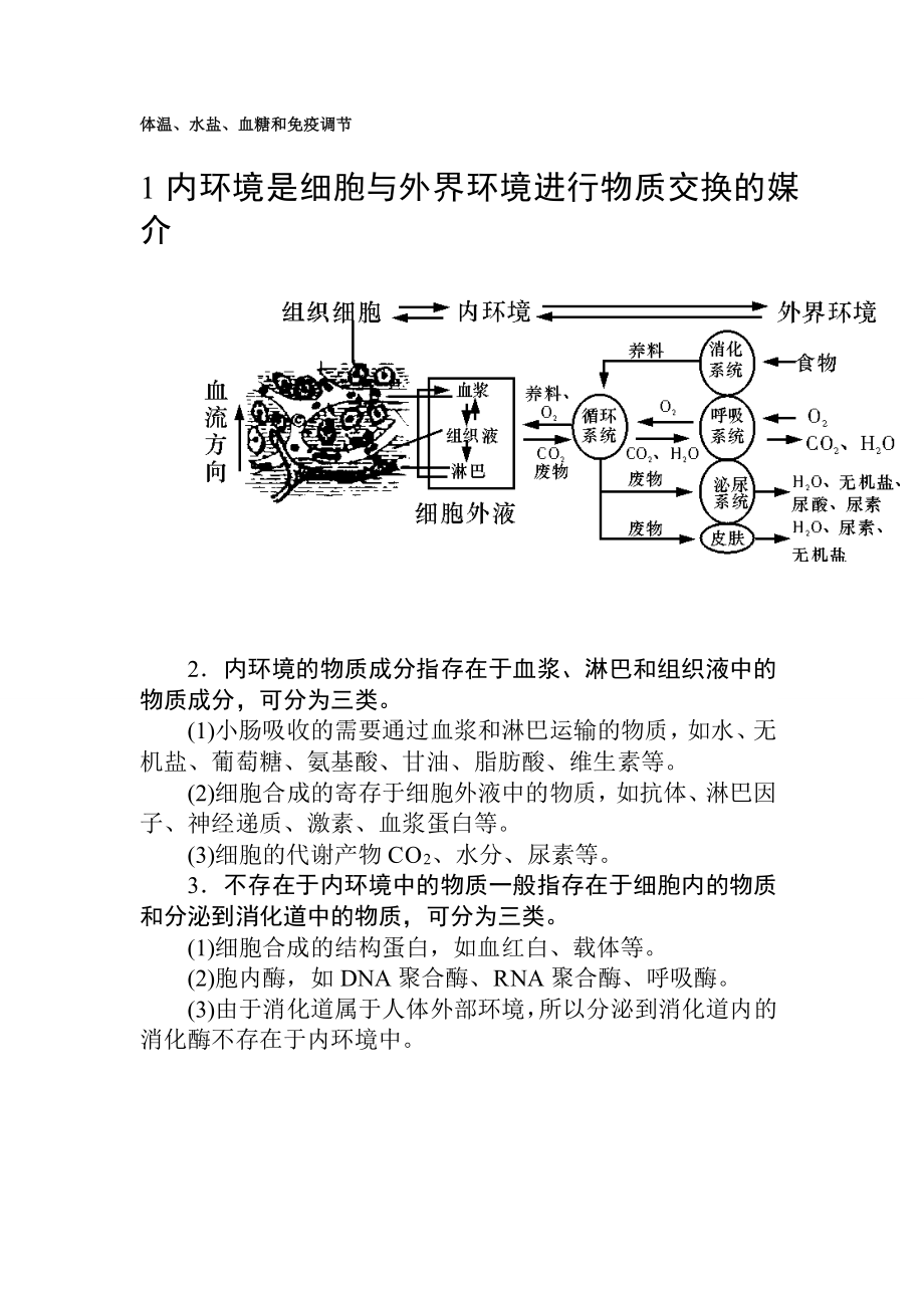 体温水盐血糖平衡调节_第1页