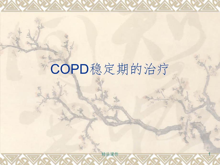 COPD稳定期的治疗课件_第1页